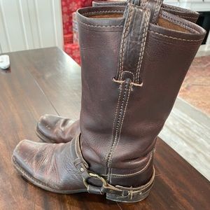 Frye leather classic moto boot.  9 1/2.  Mid-calf height.